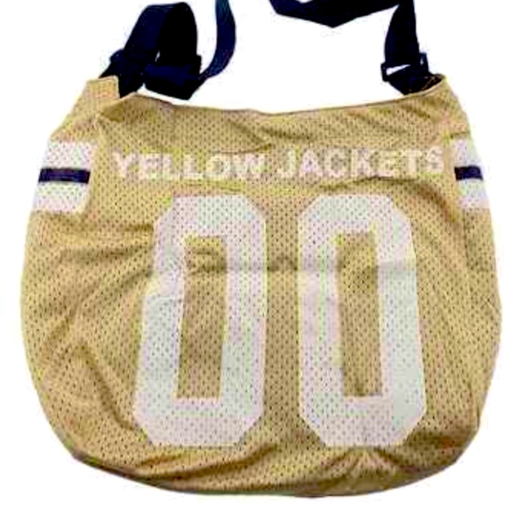 NWT $89 GT YELLOW JACKETS Jersey Cross-body Hobo Shoulder Bag